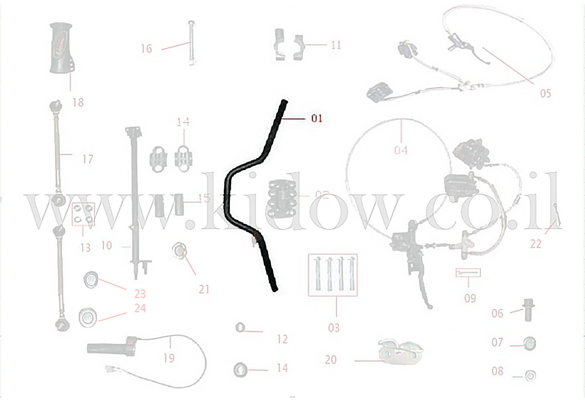 01-מכלול הכידון - KIDOW 1500