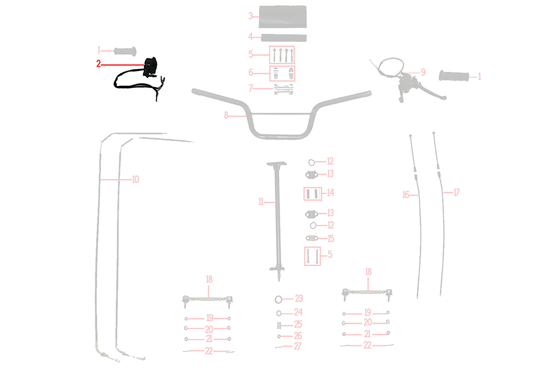 02-מכלול הכידון - יחידת כפתורים – KIDOW 612
