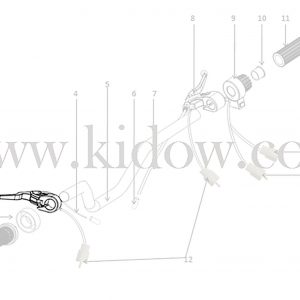 03-כידון - ידית בלם שמאל – KIDOW אופנוע חשמלי לילדים