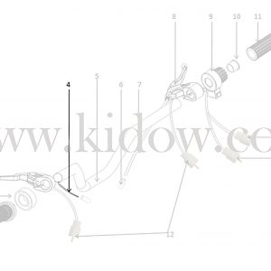 04-כידון - כבל בלם אחורי – KIDOW אופנוע חשמלי לילדים