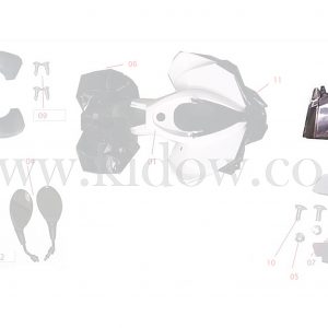 08-פלסטיקה - מכסה מנוע פלסטיק - KIDOW 1500