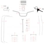 09-מכלול הכידון - ידית בלם – KIDOW 612