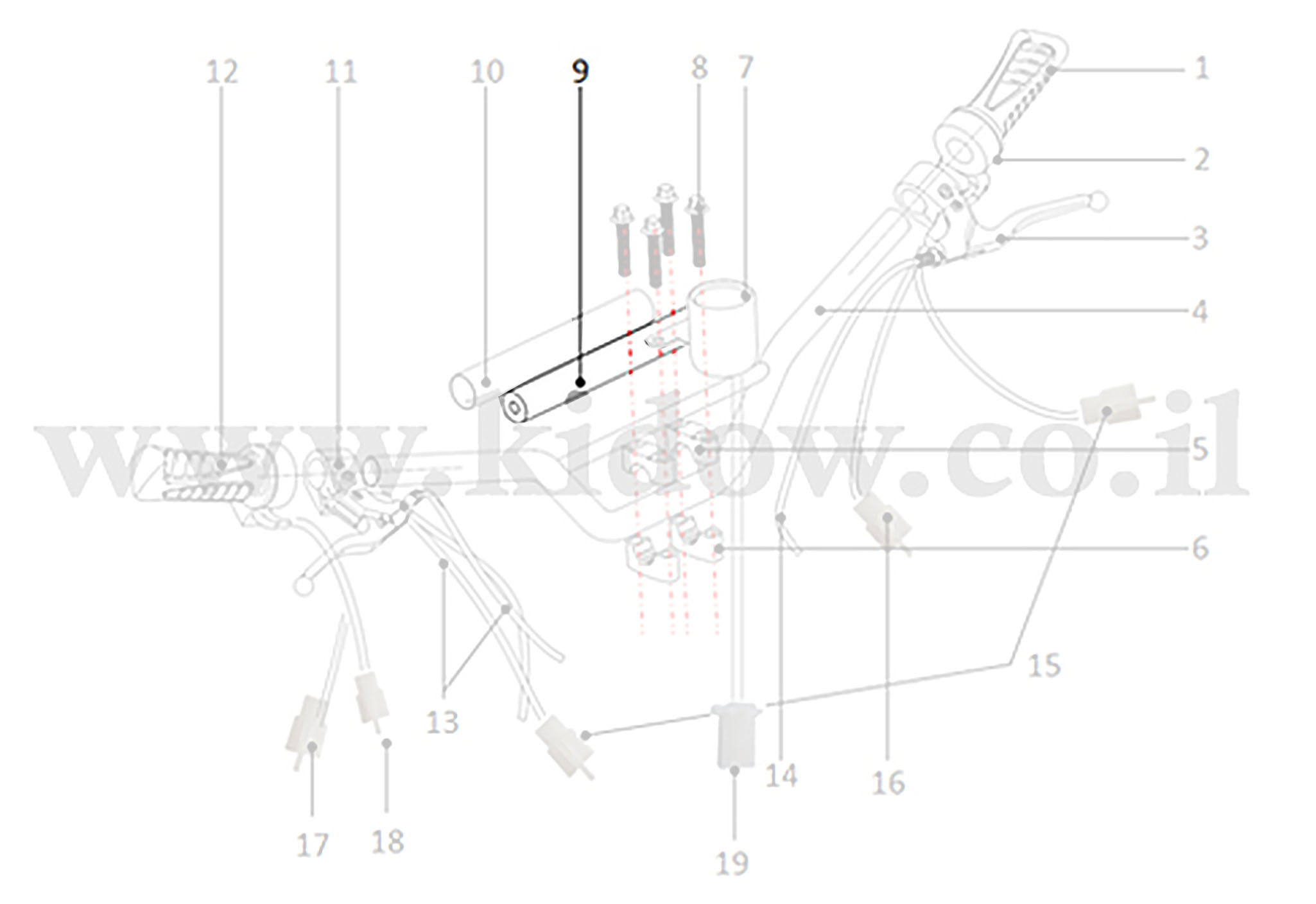09-מכלול הכידון - ספוג לכידון – KIDOW 480