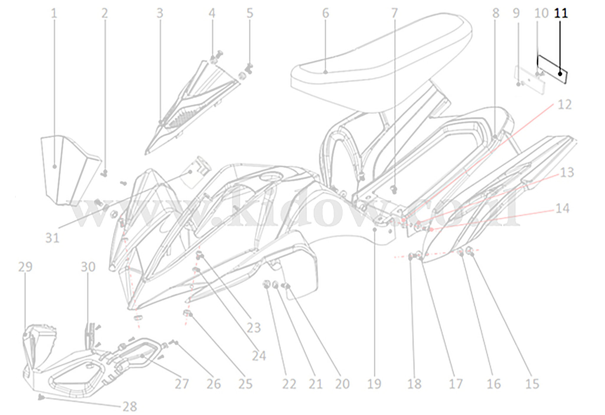 11-פלסטיקה - מחזיר אור – KIDOW 485