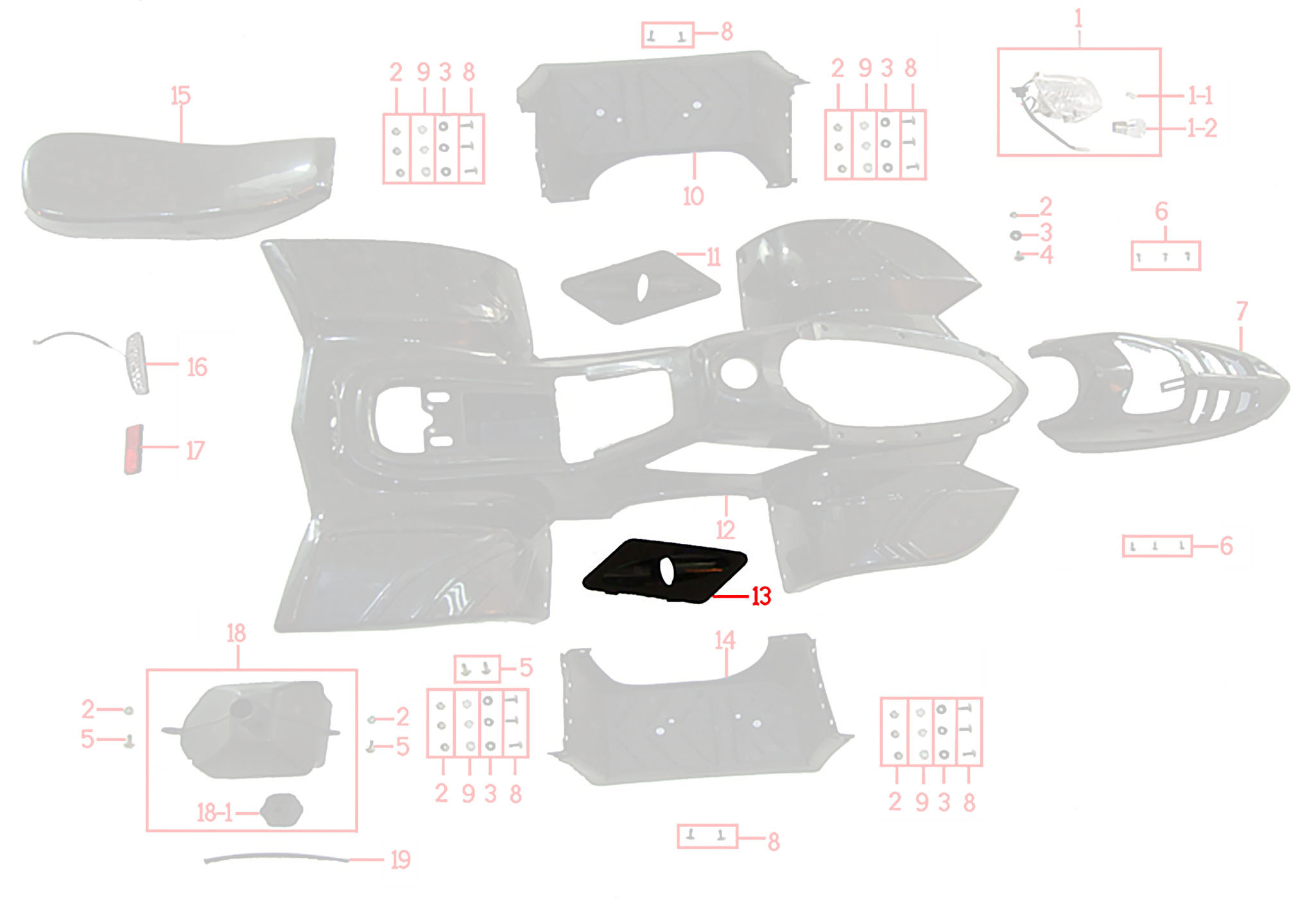 13-פלסטיקה - כונס אויר ימין – KIDOW 612