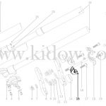 15-מזלג קדמי - מהדק כידון תחתון – KIDOW אופנוע חשמלי לילדים