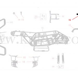 16-שלדה - תושבת חיפוי קדמי – KIDOW 1500