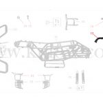17-שלדה - תושבת פלסטיקה קדמית – KIDOW 1500