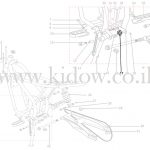 17-שלדה - מותחן שרשרת – KIDOW אופנוע חשמלי לילדים