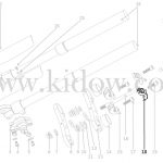18-מזלג קדמי - מהדק כידון עליון – KIDOW אופנוע חשמלי לילדים