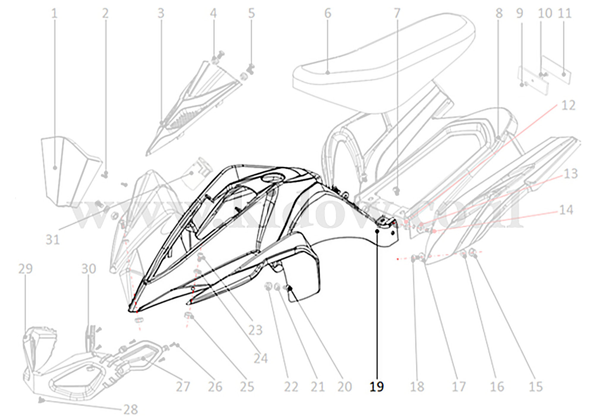 19-פלסטיקה - פלסטיקה קדמית – KIDOW 485