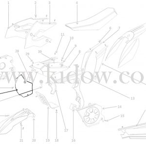 24-פלסטיקה - פלסטיק מספר – KIDOW אופנוע חשמלי לילדים