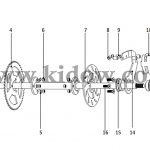 חלקי חילוף KIDOW 485 ציר אחורי