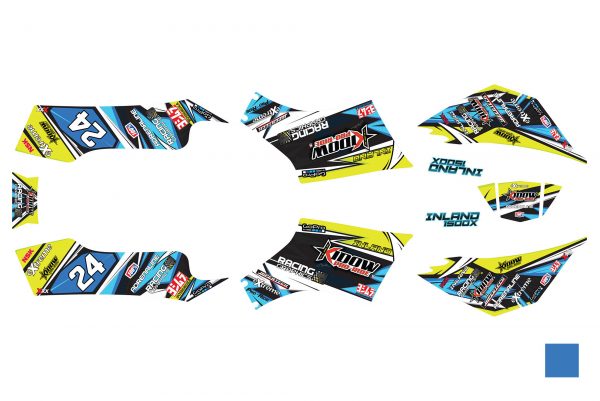 מדבקות בצבע לטרקטורון קידאו מדגם 1500 KIDOW