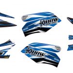 <span class='p-name'>מדבקות בצבע כחול לטרקטורון קידאו מדגם 1800 KIDOW</span>