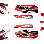 <span class='p-name'>מדבקות בצבע אדום לטרקטורון קידאו מדגם 1800 KIDOW</span>