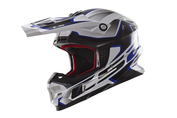 LS2 MX456 Light Compass White / Blue